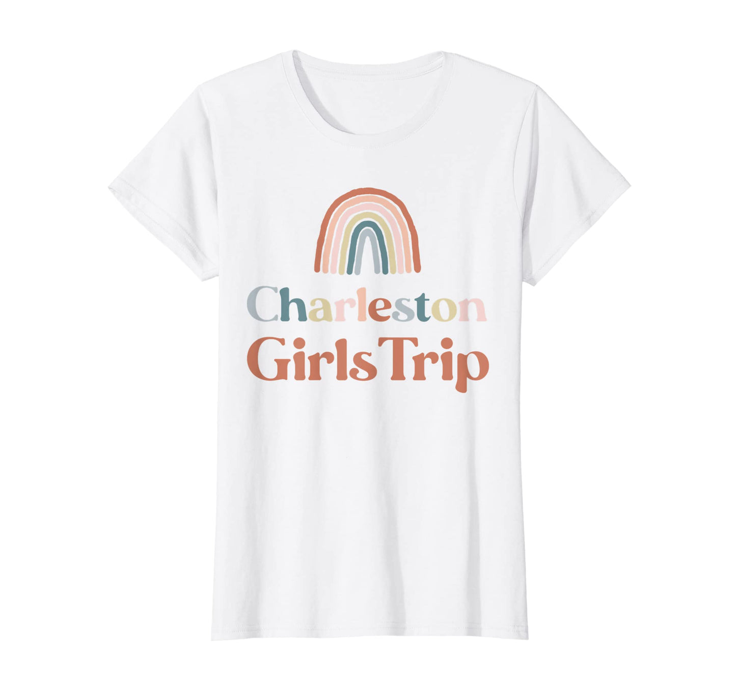Womens Charleston Trip Boho Rainbow T-Shirt - Streetwear Style Unisex - T-Shirt, Sweatshirt, Hoodie