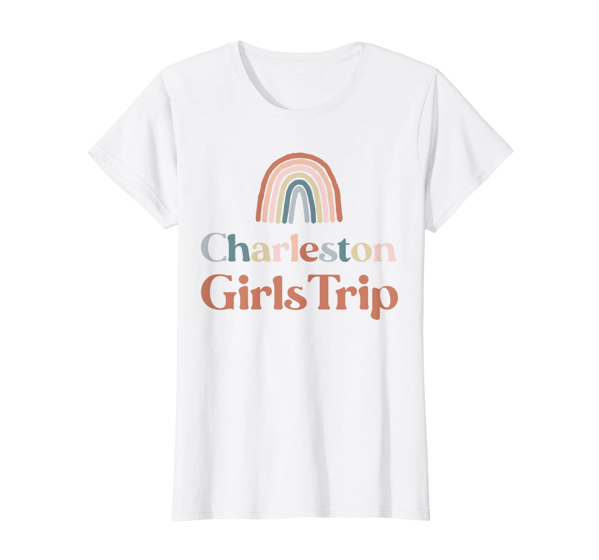 Womens Charleston Trip Boho Rainbow T-Shirt - Streetwear Style Unisex - T-Shirt, Sweatshirt, Hoodie
