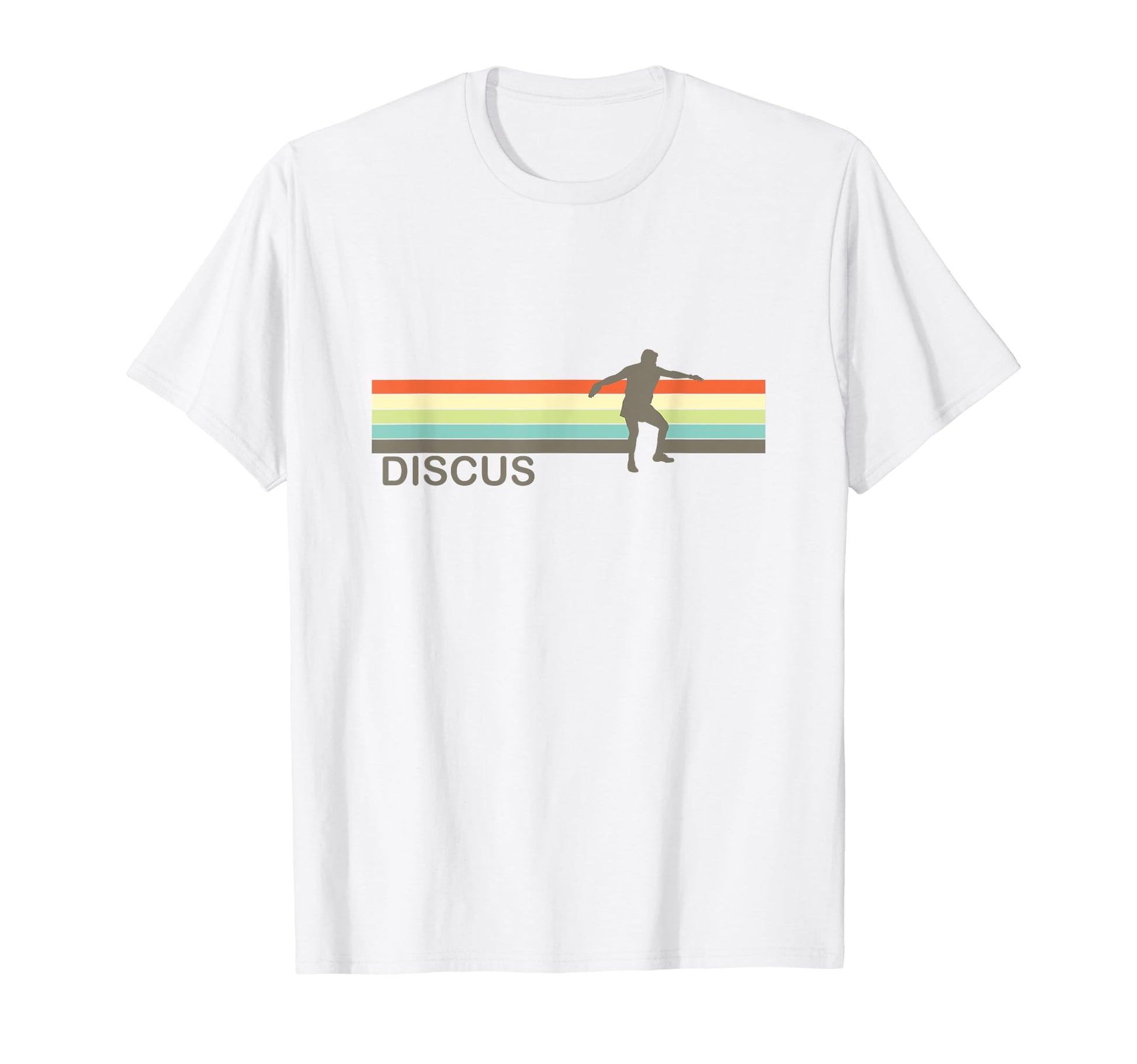 Discus Track And Field Stripe T-Shirt - Casual Everyday Wear Men Women - T-Shirt, Sweatshirt, Hoodie
