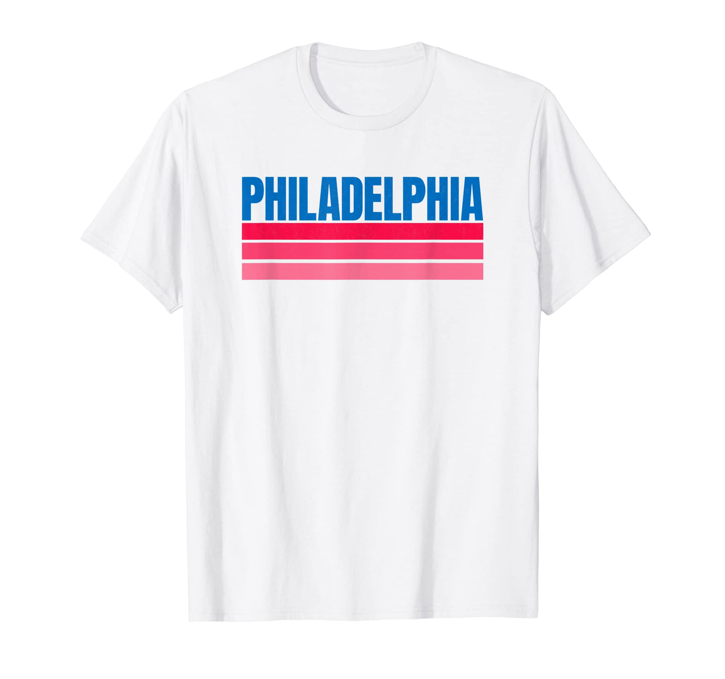 Fun Philadelphia Light Red Stripe T-Shirt - Trendy Graphic Men Women - T-Shirt, Sweatshirt, Hoodie