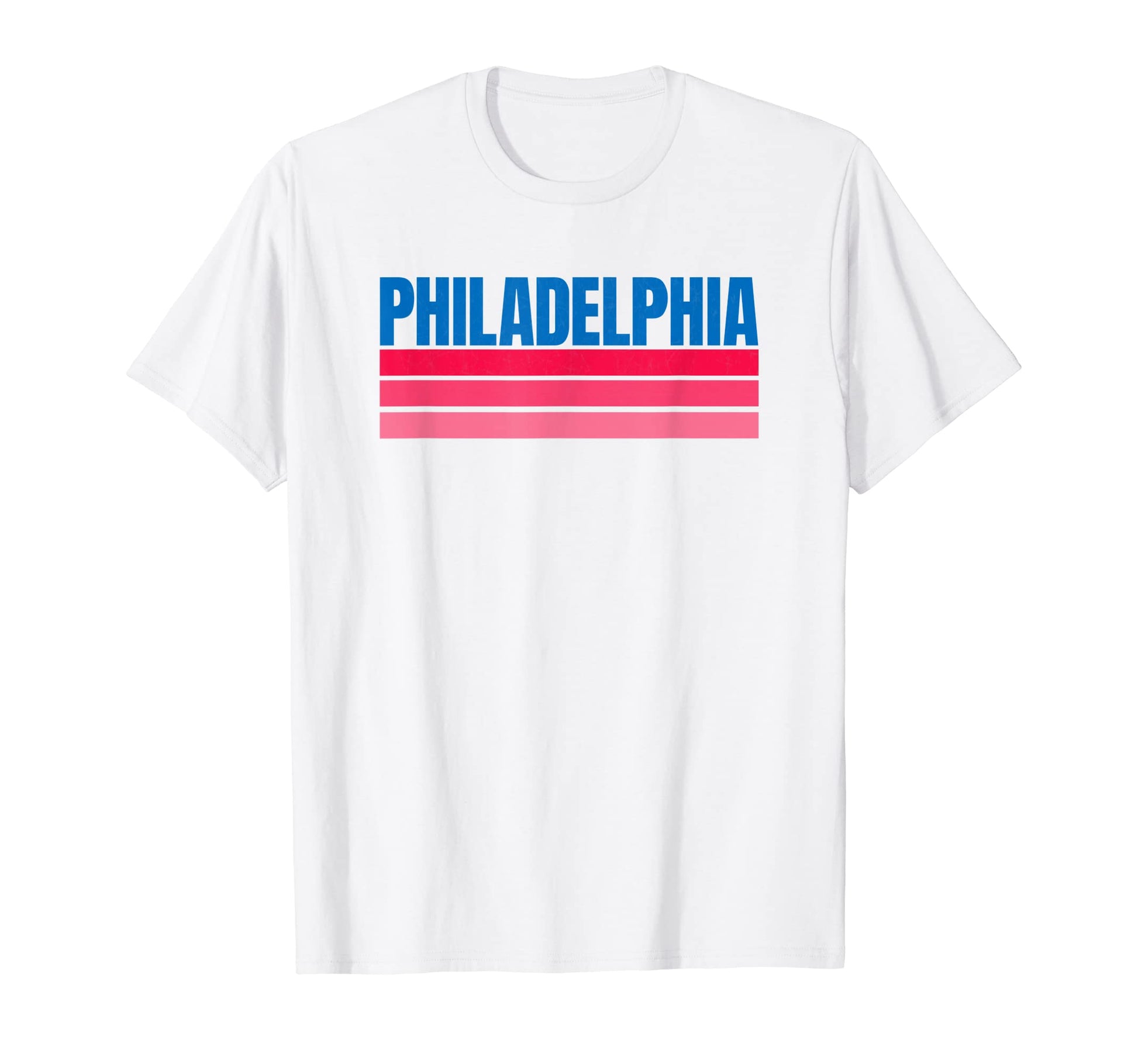 Fun Philadelphia Light Red Stripe T-Shirt - Trendy Graphic Men Women - T-Shirt, Sweatshirt, Hoodie