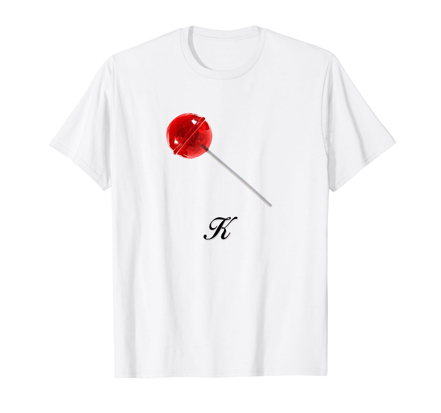 Lollypop K Coquette Girlcore Y2K T-Shirt - Minimalist Print for Adults - T-Shirt, Sweatshirt, Hoodie