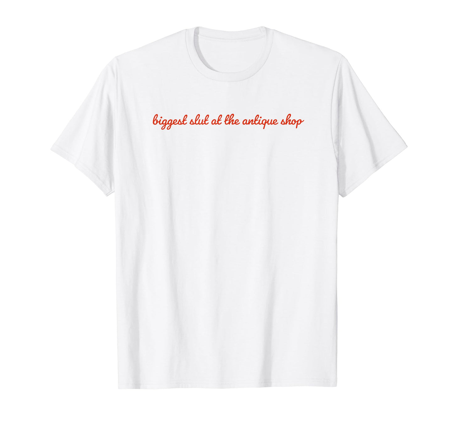 Biggest Slut Antique Shop Funny Y2K T-Shirt - Fun Novelty Design Men Women - T-Shirt, Sweatshirt, Hoodie