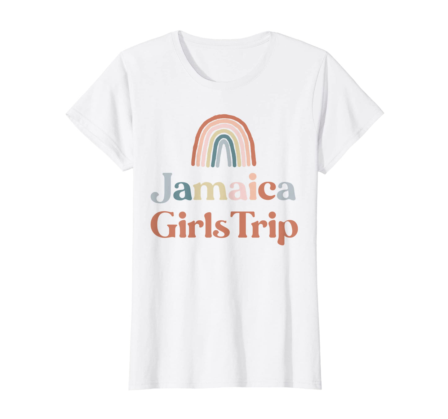 Womens Jamaica Trip Boho Rainbow T-Shirt - Custom Art Print for Adults - T-Shirt, Sweatshirt, Hoodie