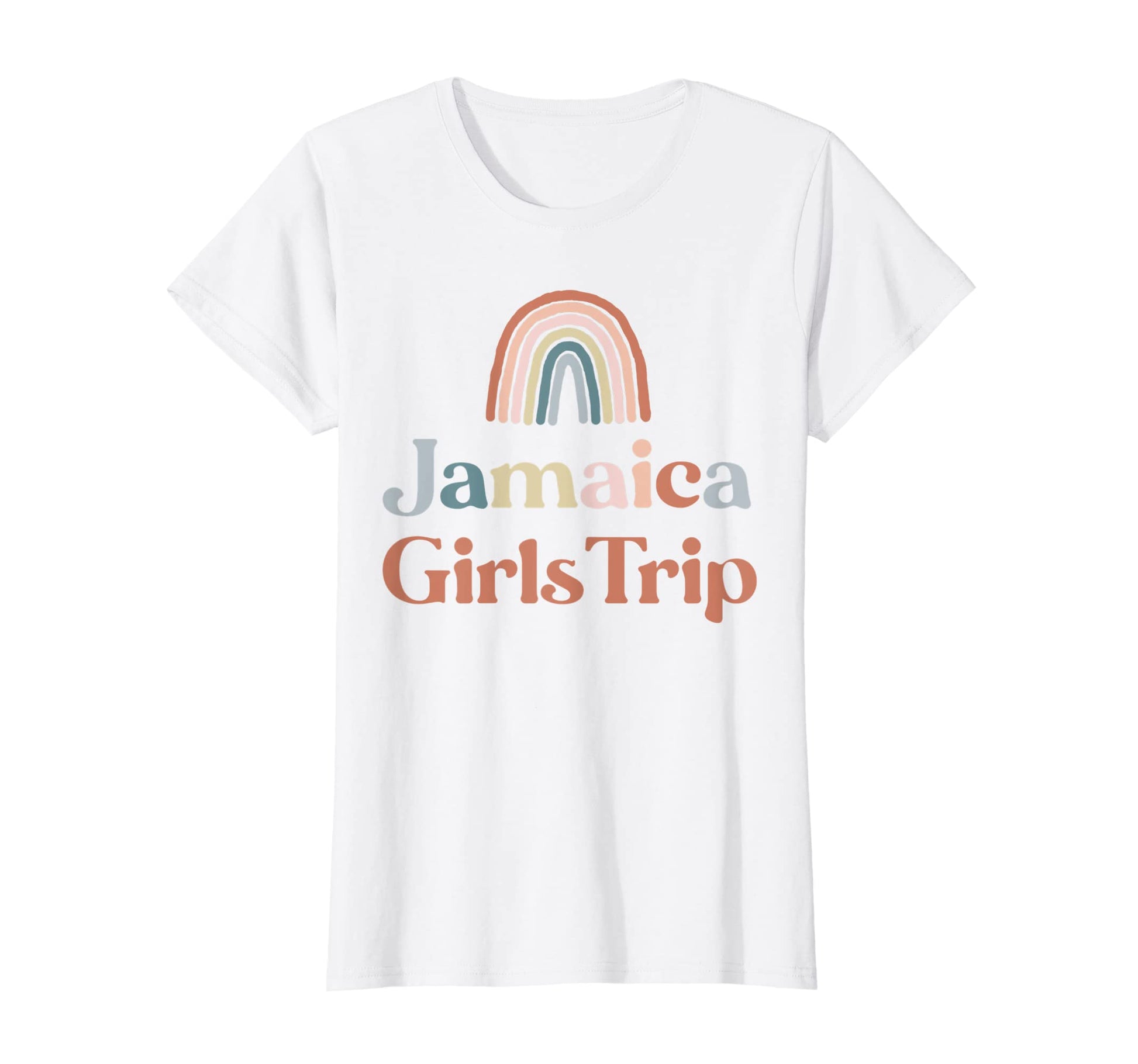 Womens Jamaica Trip Boho Rainbow T-Shirt - Custom Art Print for Adults - T-Shirt, Sweatshirt, Hoodie