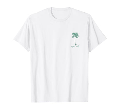 Hawaiian Palm Tree Beach Tropical Island T-Shirt - Minimalist Print Unisex - T-Shirt, Sweatshirt, Hoodie