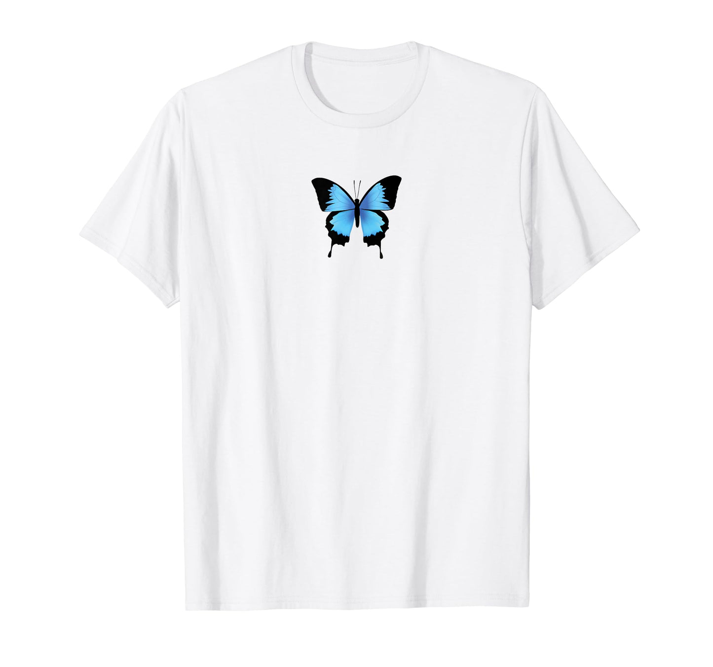 Grunge Butterfly Blue Grunge Aesthetic T-Shirt - Fun Novelty Design Unisex - T-Shirt, Sweatshirt, Hoodie