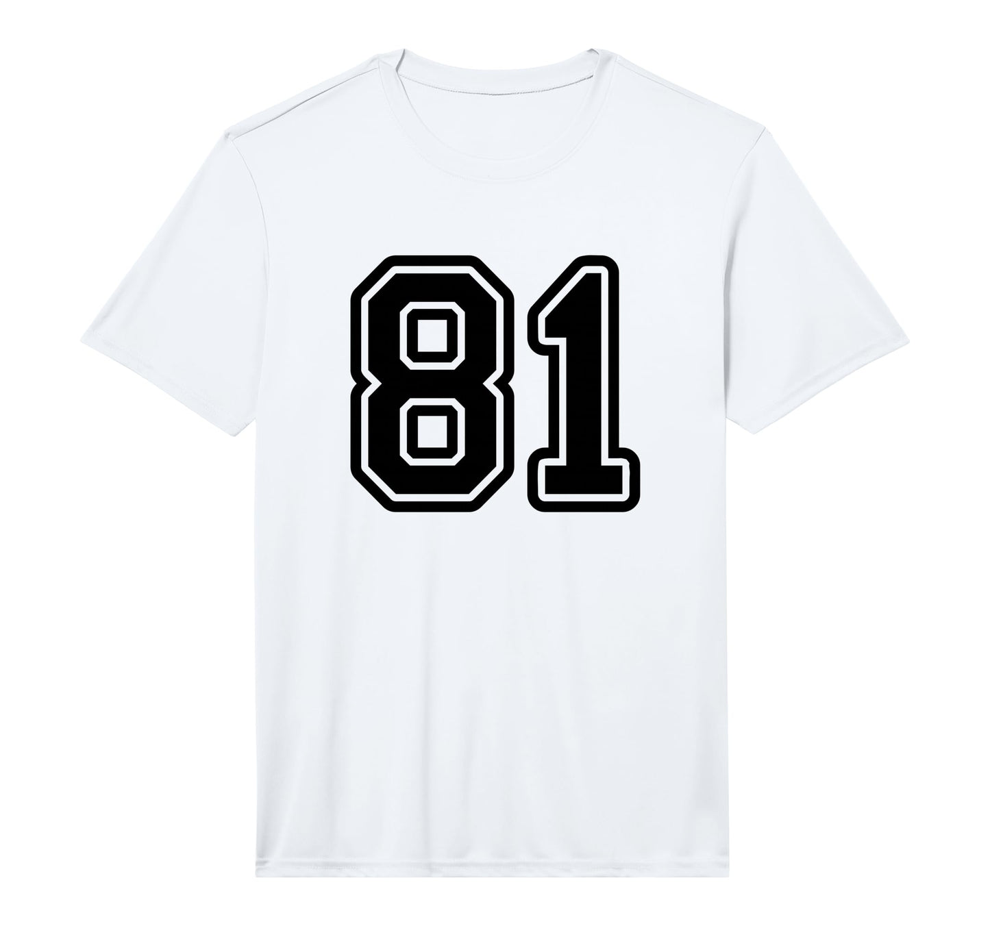 Black Sport Team Number 81 Performance T-Shirt - Streetwear Style Men Women - T-Shirt, Sweatshirt, Hoodie