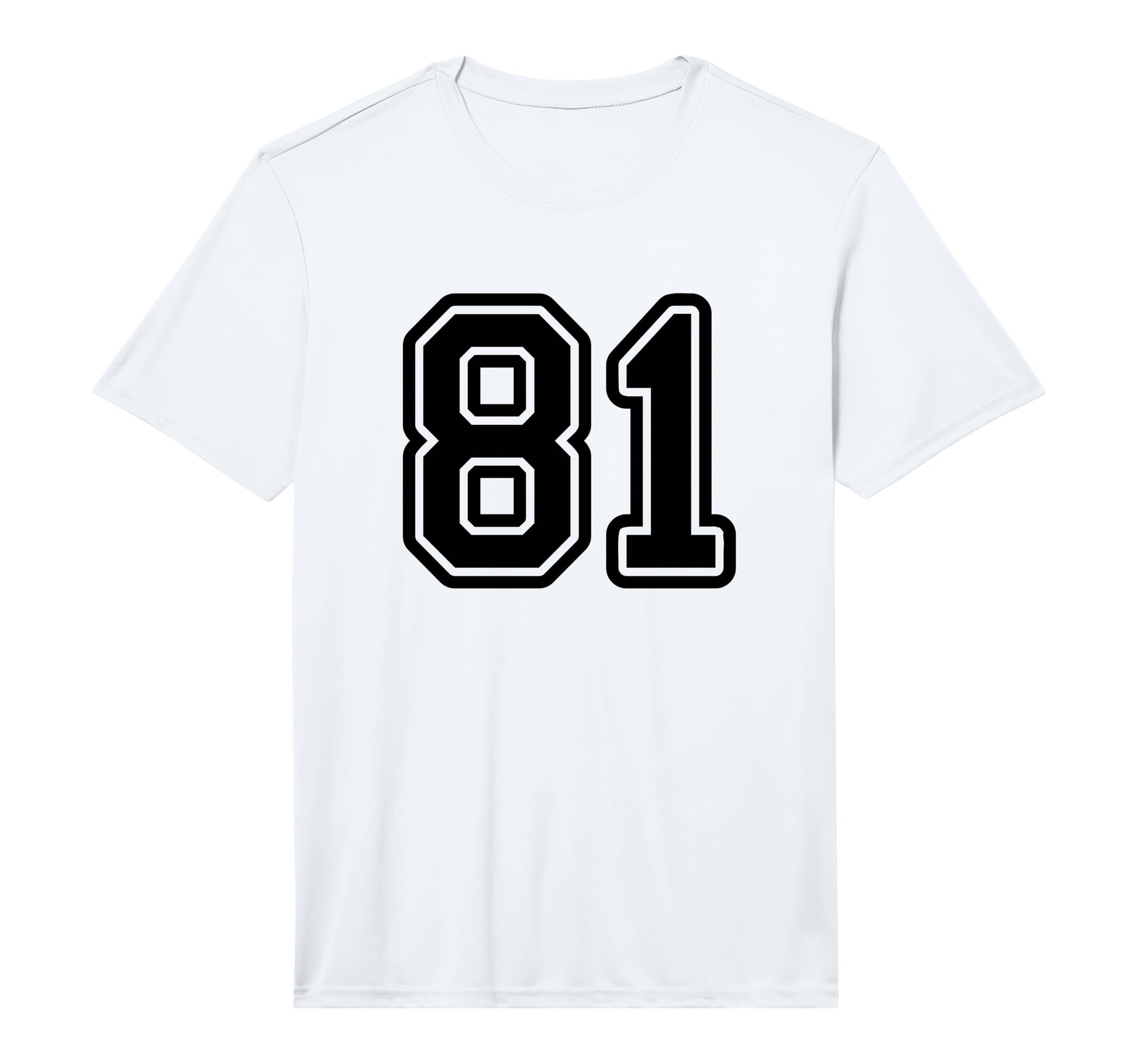 Black Sport Team Number 81 Performance T-Shirt - Streetwear Style Men Women - T-Shirt, Sweatshirt, Hoodie