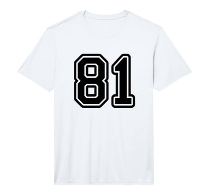 Black Sport Team Number 81 Performance T-Shirt - Streetwear Style Men Women - T-Shirt, Sweatshirt, Hoodie