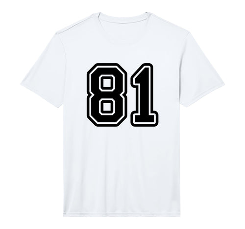 Black Sport Team Number 81 Performance T-Shirt - Streetwear Style Men Women - T-Shirt, Sweatshirt, Hoodie