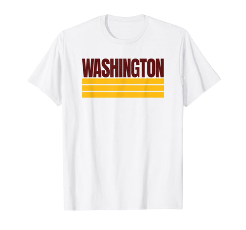 Fun Washington Red Yellow Stripes T-Shirt - Custom Art Print for Adults - T-Shirt, Sweatshirt, Hoodie