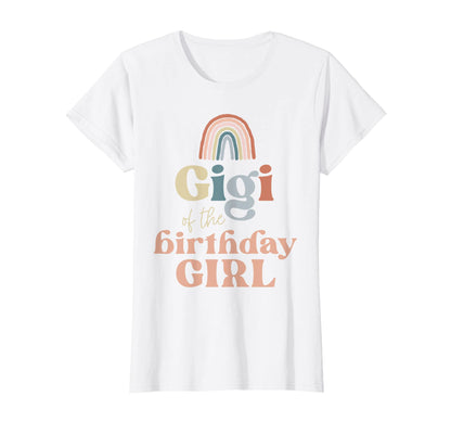 Womens Gigi Birthday Boho Rainbow Party T-Shirt - Novelty Apparel Unisex - T-Shirt, Sweatshirt, Hoodie