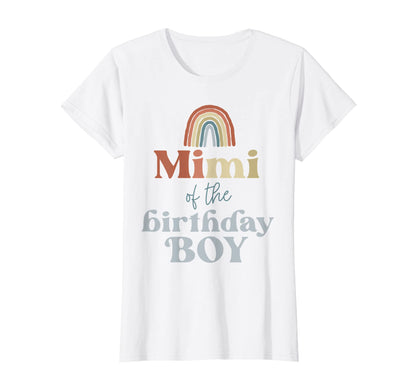 Womens Mimi Birthday Boho Rainbow T-Shirt - Novelty Apparel for Adults - T-Shirt, Sweatshirt, Hoodie