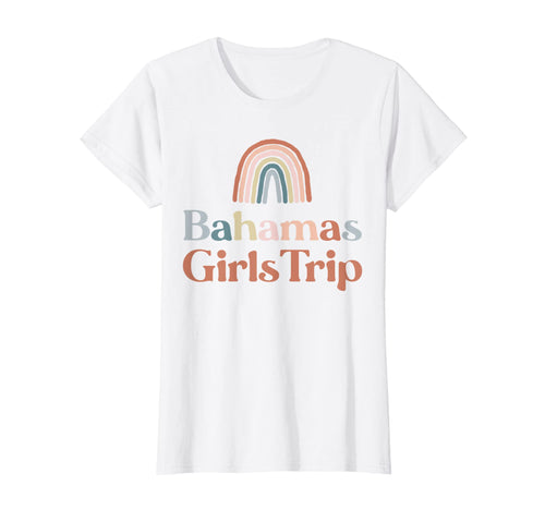 Womens Bahamas Trip Boho Rainbow T-Shirt - Minimalist Print for Adults - T-Shirt, Sweatshirt, Hoodie