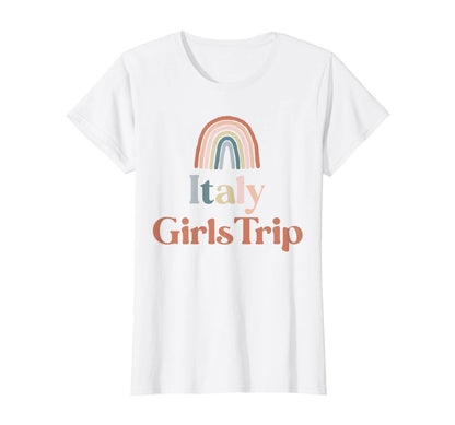 Womens Italy Trip Boho Rainbow Group T-Shirt - Aesthetic Graphic Men Women - T-Shirt, Sweatshirt, Hoodie