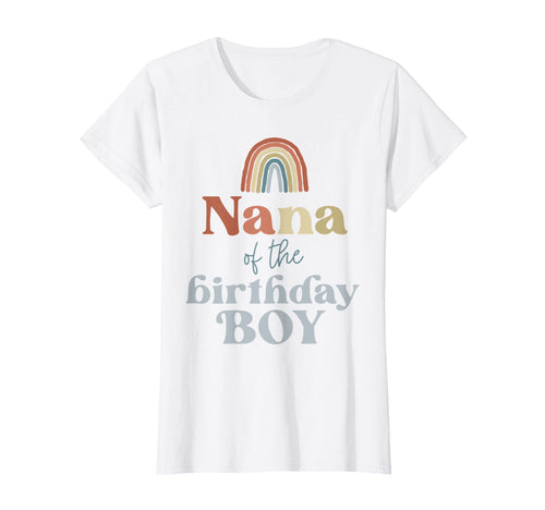 Womens Nana Birthday Boho Rainbow T-Shirt - Custom Art Print Men Women - T-Shirt, Sweatshirt, Hoodie