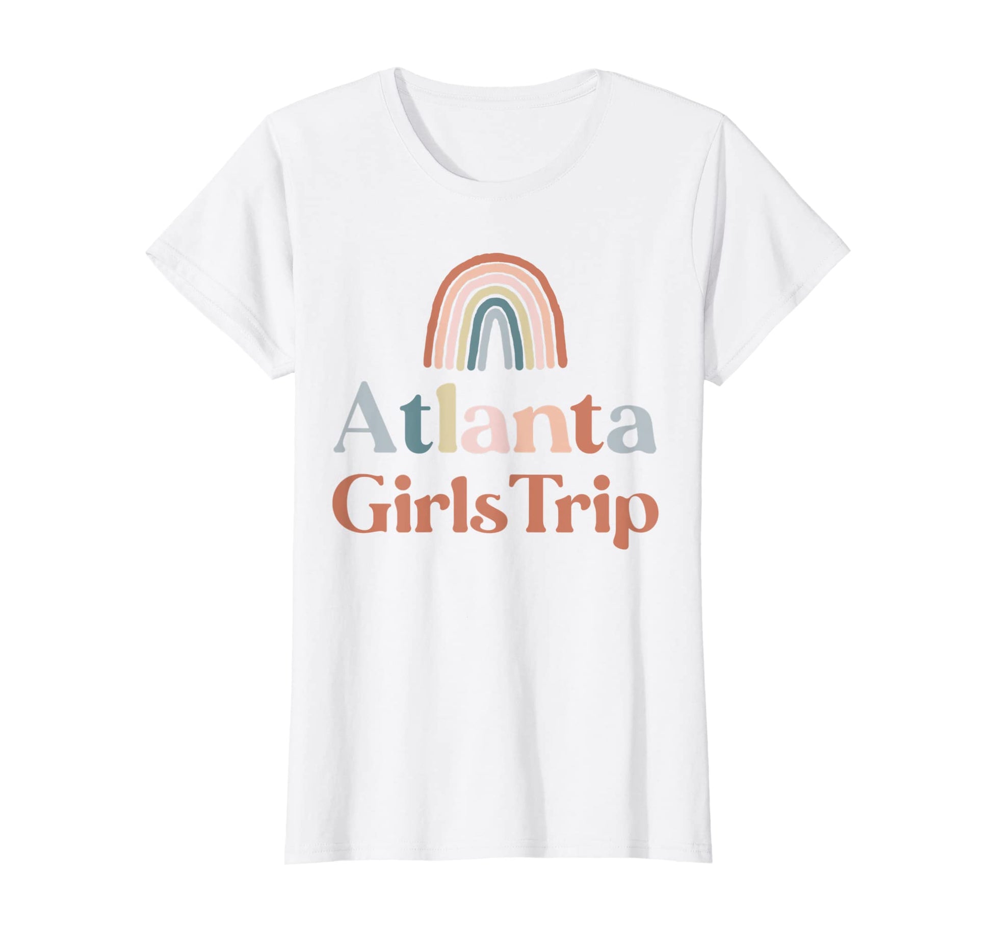 Womens Atlanta Trip Boho Rainbow T-Shirt - Custom Art Print Men Women - T-Shirt, Sweatshirt, Hoodie