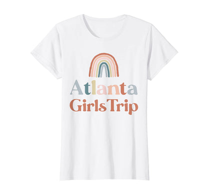 Womens Atlanta Trip Boho Rainbow T-Shirt - Custom Art Print Men Women - T-Shirt, Sweatshirt, Hoodie