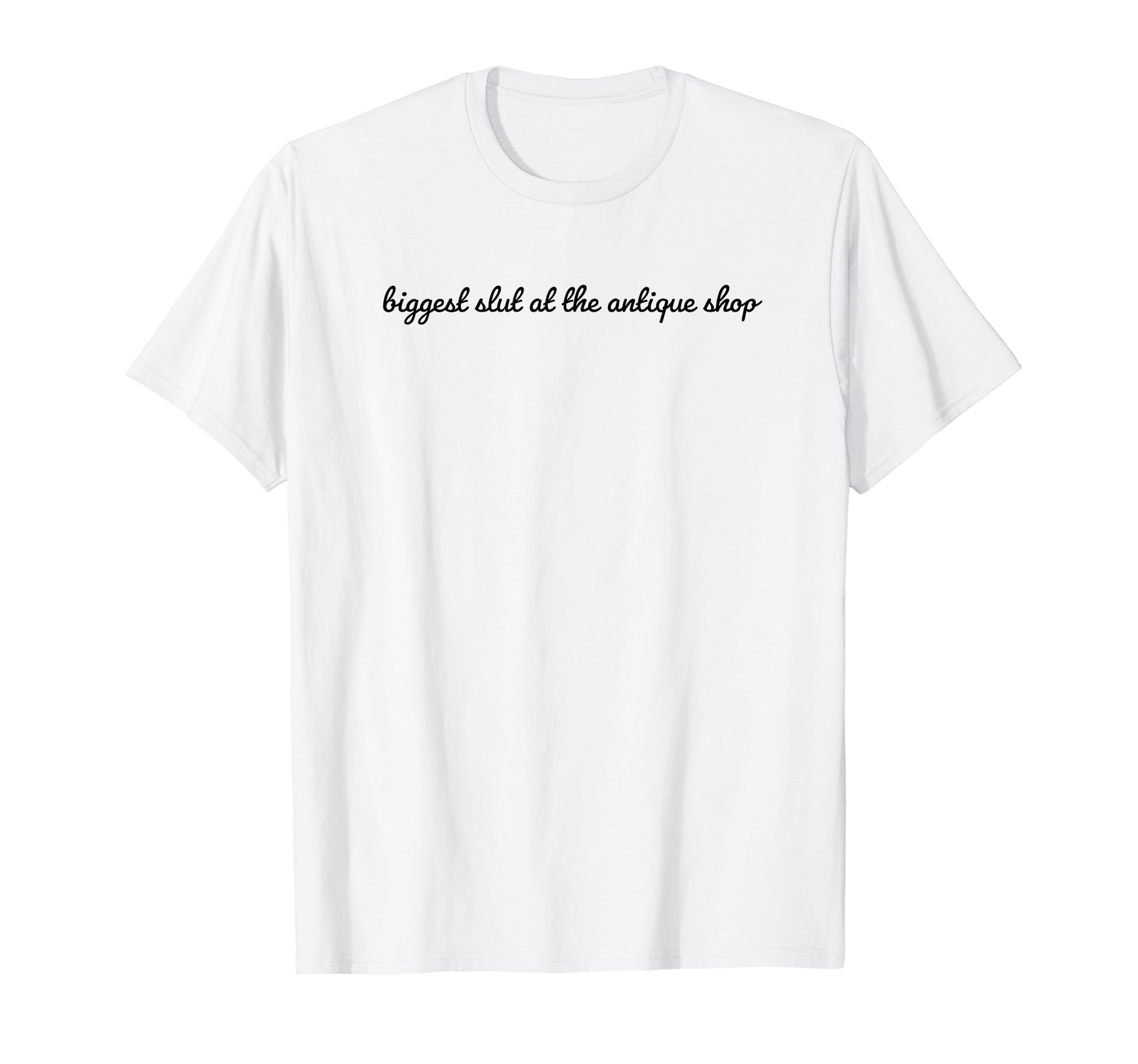 Biggest Slut Antique Shop Funny Y2K T-Shirt - Custom Art Print for Adults - T-Shirt, Sweatshirt, Hoodie
