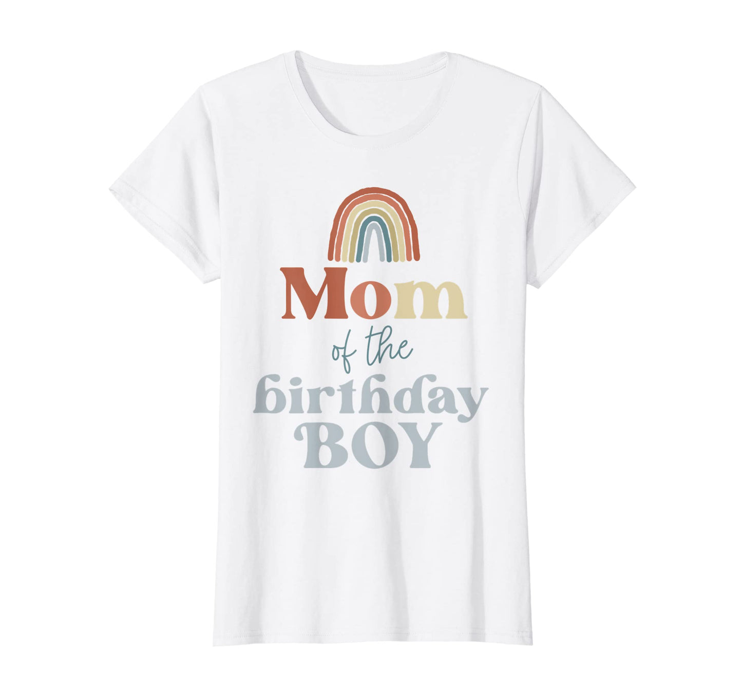 Womens Mom Birthday Boho Rainbow T-Shirt - Fun Novelty Design for Adults - T-Shirt, Sweatshirt, Hoodie