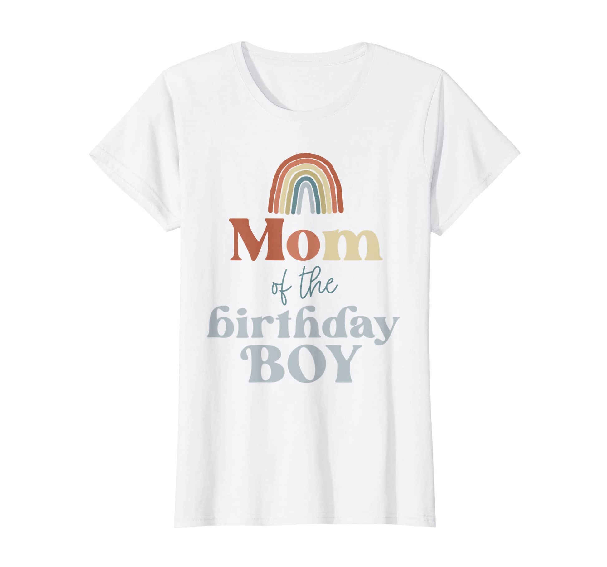 Womens Mom Birthday Boho Rainbow T-Shirt - Fun Novelty Design for Adults - T-Shirt, Sweatshirt, Hoodie