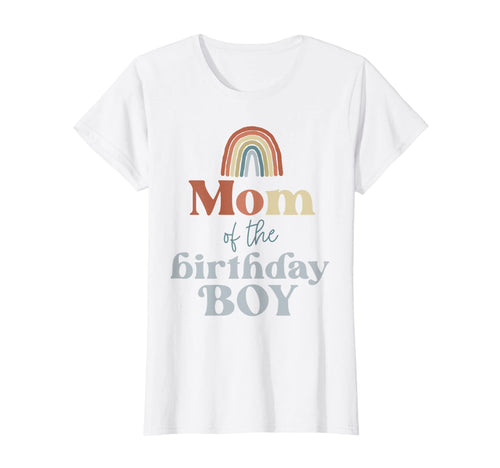 Womens Mom Birthday Boho Rainbow T-Shirt - Fun Novelty Design for Adults - T-Shirt, Sweatshirt, Hoodie