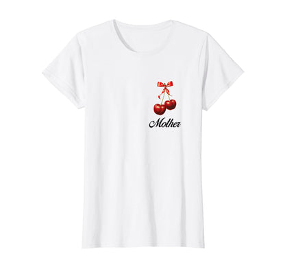 Mother Coquette Two Cherries T-Shirt - Streetwear Style for Adults - T-Shirt, Sweatshirt, Hoodie