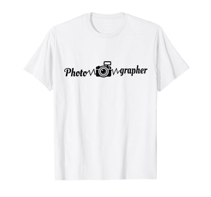 Photographer Heartbeat Photography T-Shirt - Minimalist Print Men Women - T-Shirt, Sweatshirt, Hoodie