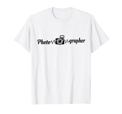 Photographer Heartbeat Photography T-Shirt - Minimalist Print Men Women - T-Shirt, Sweatshirt, Hoodie