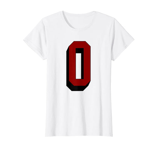 0 Number 0 Varsity Fan Sports Team T-Shirt - Minimalist Print Men Women - T-Shirt, Sweatshirt, Hoodie