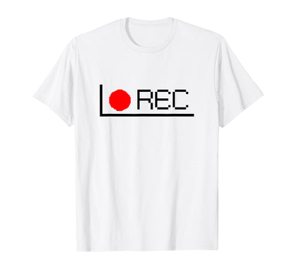 Rec Oldschool Video Camcorder Recording T-Shirt - Graphic Print Men Women - T-Shirt, Sweatshirt, Hoodie