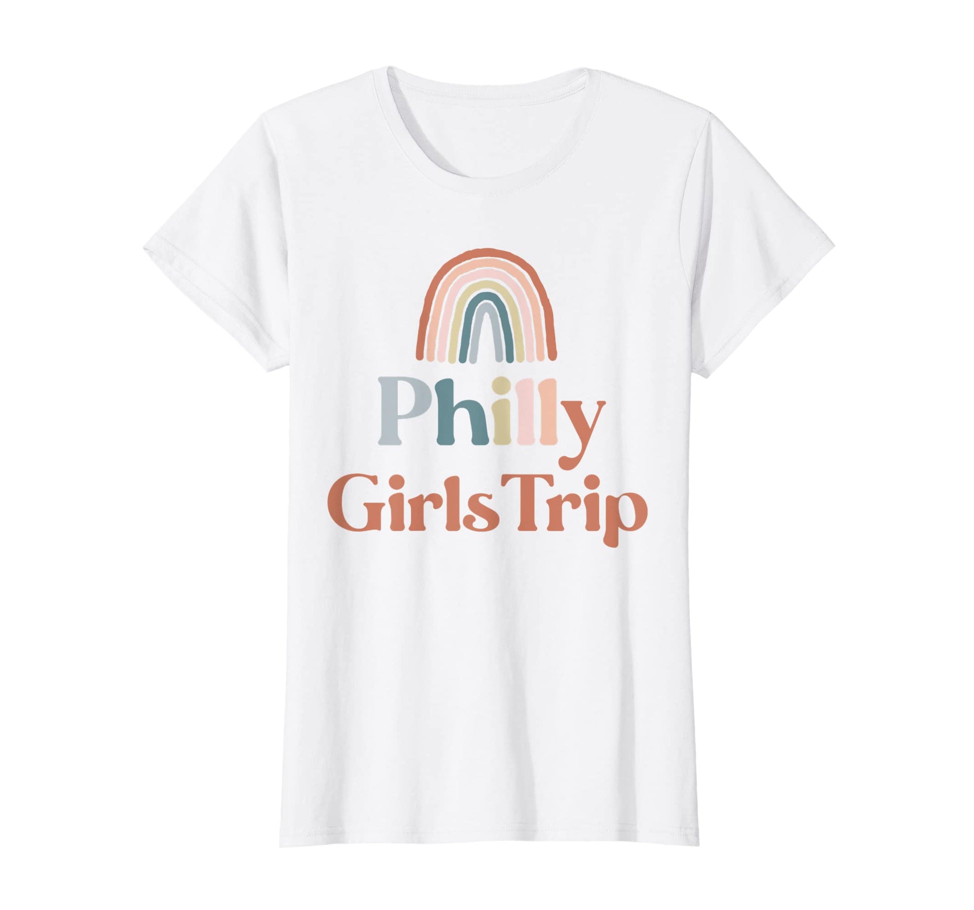 Womens Philly Trip Boho Rainbow Group T-Shirt - Custom Art Print Men Women - T-Shirt, Sweatshirt, Hoodie