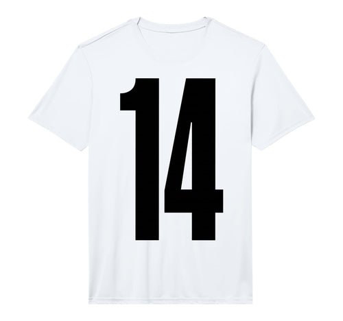 Sports Team Black Number 14 Performance T-Shirt - Novelty Apparel Unisex - T-Shirt, Sweatshirt, Hoodie
