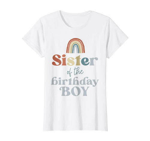Sister Birthday Boho Rainbow Party T-Shirt - Graphic Print for Adults - T-Shirt, Sweatshirt, Hoodie
