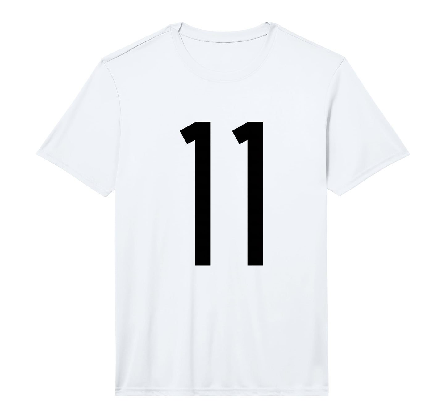 Black Sports Team Number 11 T-Shirt - Fun Novelty Design for Adults - T-Shirt, Sweatshirt, Hoodie