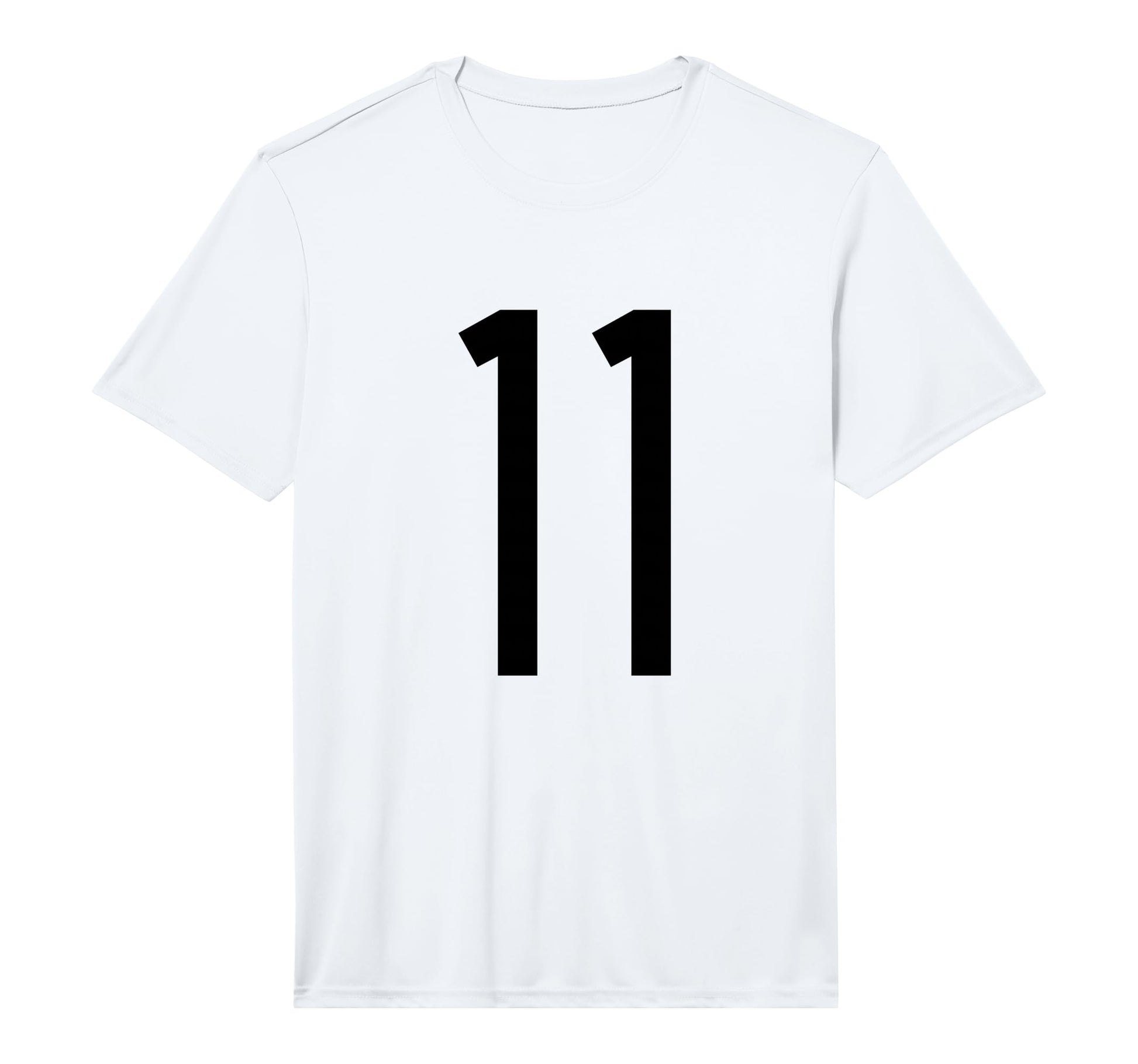 Black Sports Team Number 11 T-Shirt - Fun Novelty Design for Adults - T-Shirt, Sweatshirt, Hoodie