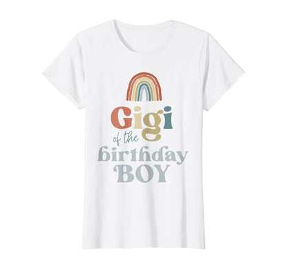Womens Gigi Birthday Boho Rainbow T-Shirt - Fun Novelty Design for Adults - T-Shirt, Sweatshirt, Hoodie