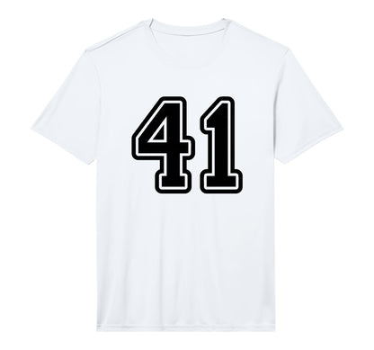 Jersey 41 Black Sports Team Jersey T-Shirt - Unique Graphic Men Women - T-Shirt, Sweatshirt, Hoodie