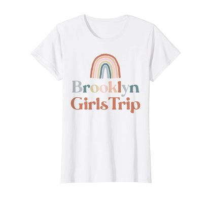 Womens Brooklyn Trip Boho Rainbow T-Shirt - Casual Everyday Wear Men Women - T-Shirt, Sweatshirt, Hoodie