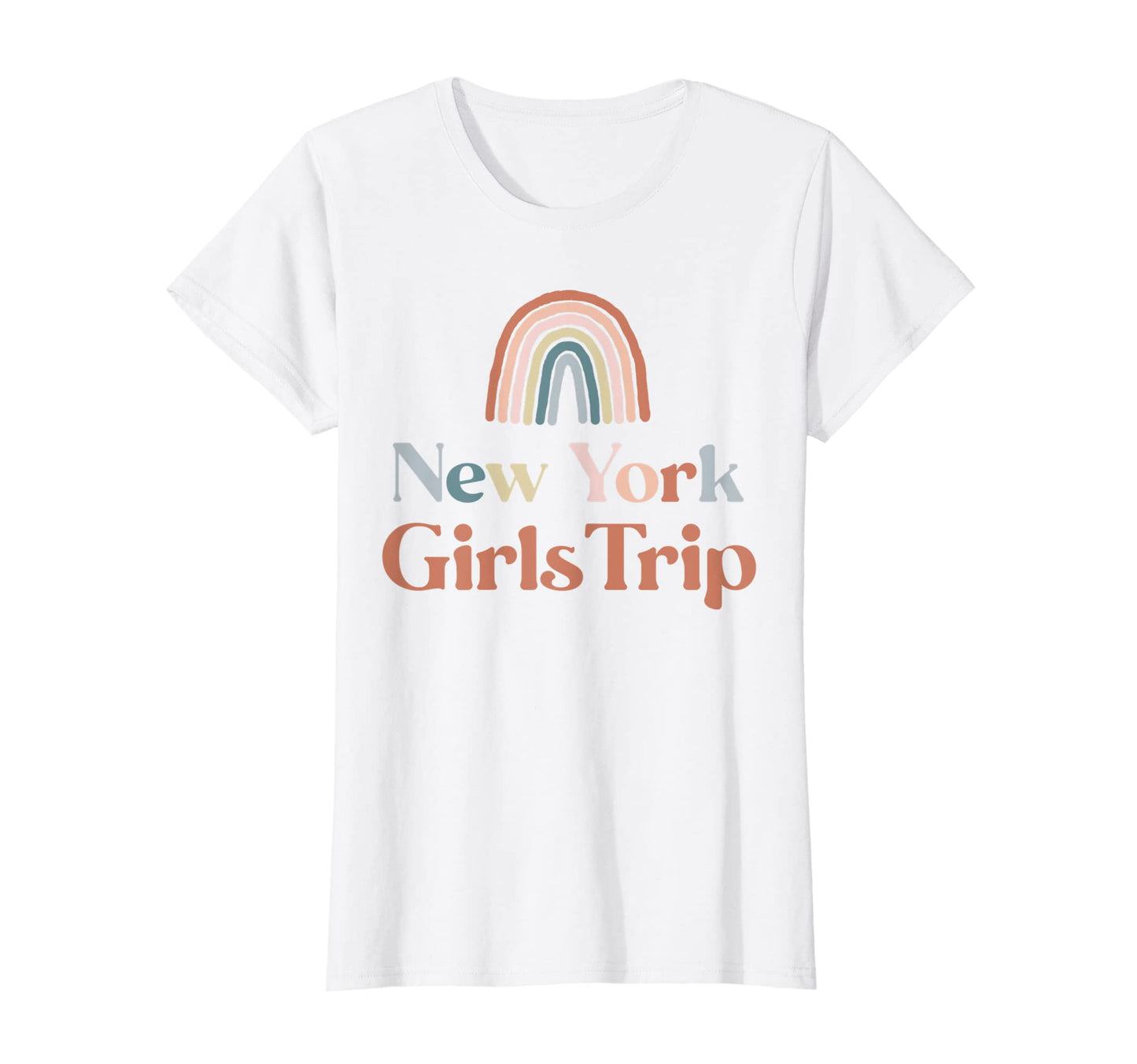 Womens New York Trip Boho Rainbow T-Shirt - Fun Novelty Design Unisex - T-Shirt, Sweatshirt, Hoodie