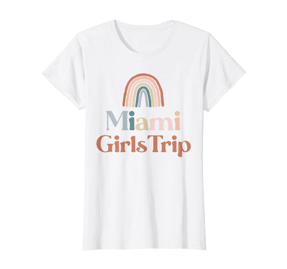 Womens Miami Trip Boho Rainbow Group T-Shirt - Unique Graphic Unisex - T-Shirt, Sweatshirt, Hoodie