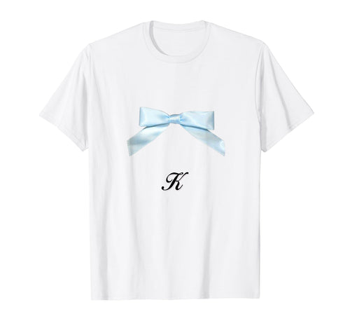 Bow K Coquette Girlcore Y2K Aesthetic T-Shirt - Aesthetic Graphic Men Women - T-Shirt, Sweatshirt, Hoodie