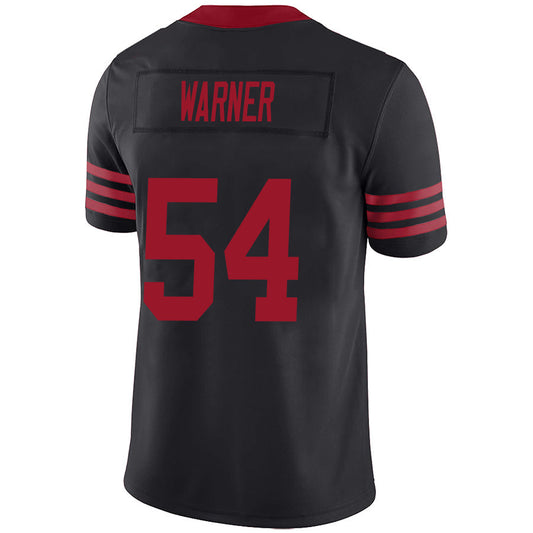 #54 Fred Warner Player SF.49ers Black Game Stitched Football Jerseys football jersey product view 1