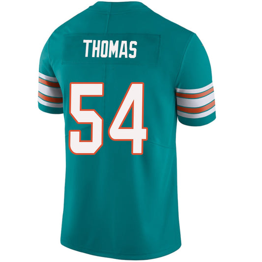 #54 Zach Thomas Player M.Dolphins Aqua Vapor F.U.S.E. Limited Football Jerseys football jersey product view 1