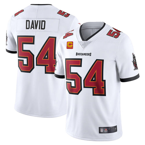#54 Lavonte David Player White TB.Buccaneers Captain Vapor Limited Football Jerseys football jersey product view 1