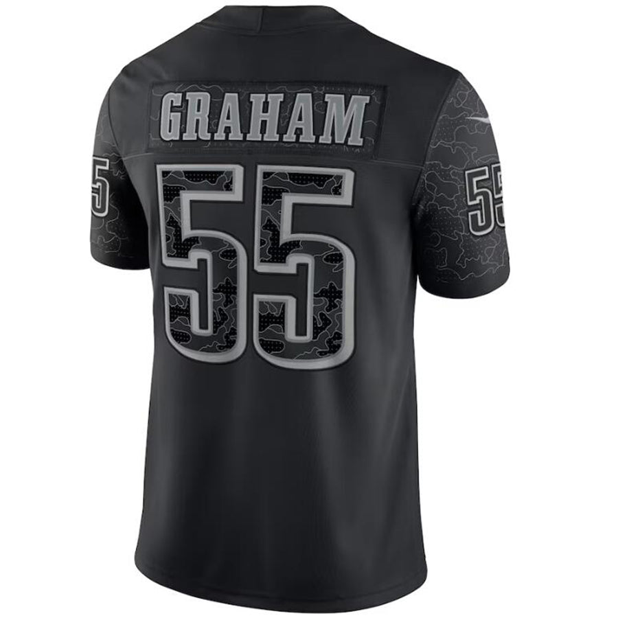 P.Eagles #55 Brandon Graham Black Stitched Player Game Football Jerseys football jersey product view 1