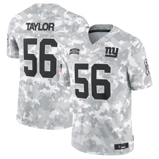 #56 Lawrence Taylor Player NY.Giants Arctic Camo Salute to Service Limited Football Jerseys football jersey product view 1