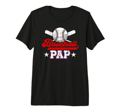 Mens Baseball Pap Grandpa Best Pap T-Shirt - Minimalist Print for Adults - T-Shirt, Sweatshirt, Hoodie