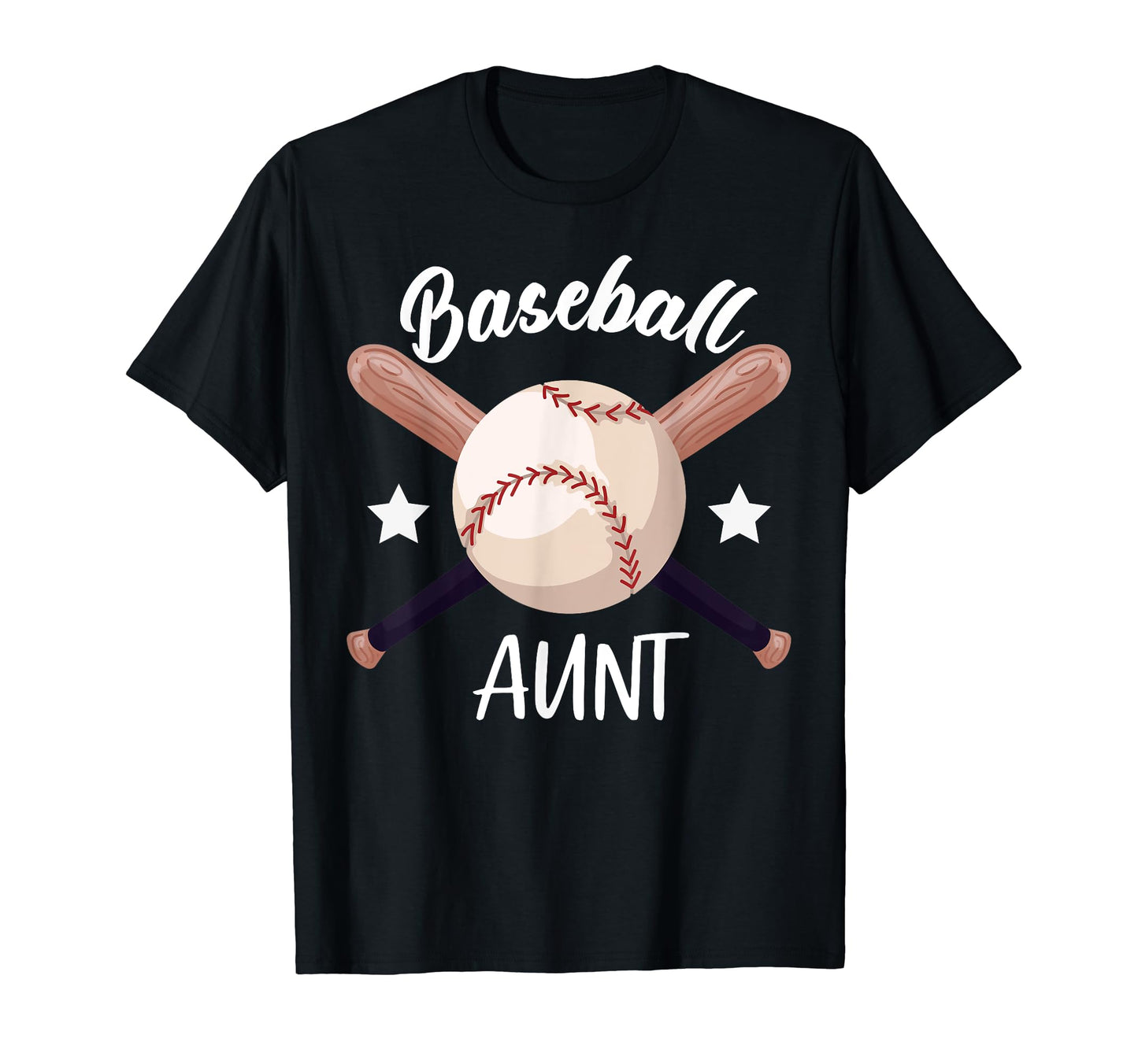 Baseball Aunt Batter Sport Baseball T-Shirt - Fun Novelty Design Men Women - T-Shirt, Sweatshirt, Hoodie